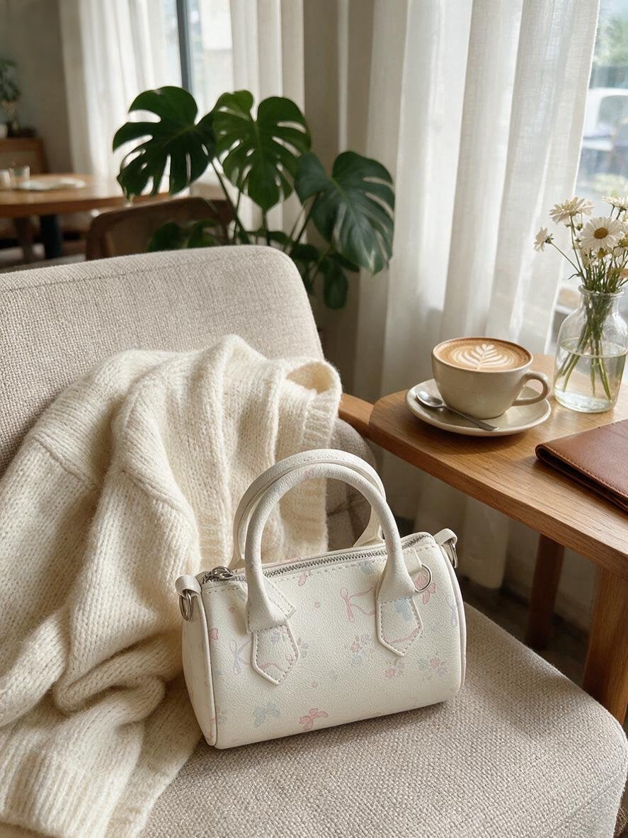 Sweet Ribbon Boston Bag