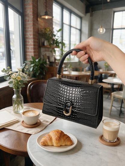 Midnight Mood Top Handle Bag